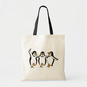 Leuke geanimeerde dansende Pinguïnen Tote Bag