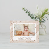 Leuke Geboorte Aankondiging met Sterren (Staand Voorkant)