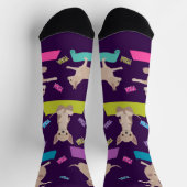 Leuke, gedurfde en heldere yoga Chihuahua Crew Sok (Top)