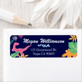 Leuke, gedurfde & kleurrijke dinosaurus Oerwoud bl Etiket (Insitu)