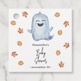 Leuke geest - baby shower bedankjes labels