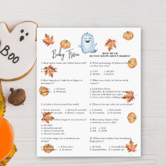 Leuke geest - Baby Trivia | Baby showers wild (Creator heeft geüpload)