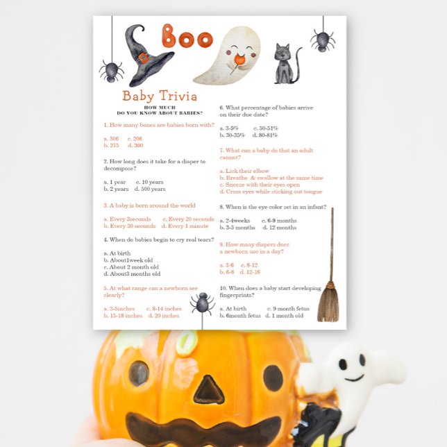 Leuke geest - Baby Trivia | Baby showers wild (Creator heeft geüpload)