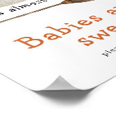 Leuke geest - Baby's zijn zoet Poster (Hoek)