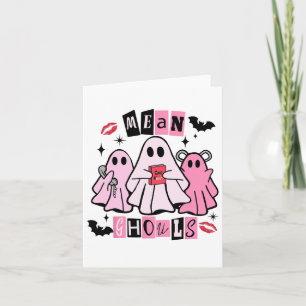 Leuke geest betekent Ghouls Grappige Halloween kos Kaart