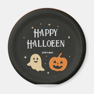 Leuke Geest en Pompoen Halloween Papieren Bord met Magneet