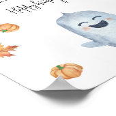 Leuke geest - Fopspeen jacht spel baby shower Poster (Hoek)