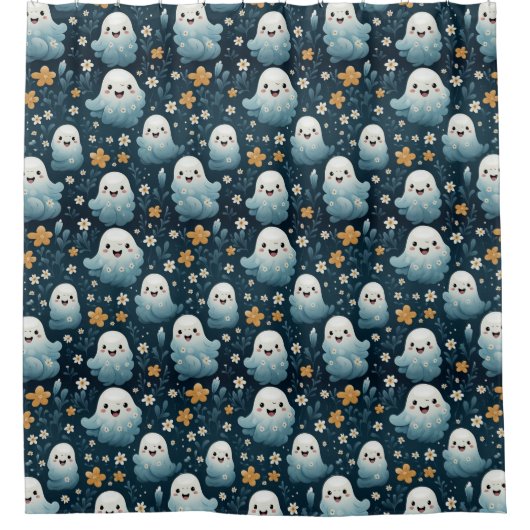 Leuke geest herfst douchegordijn (Voorkant)