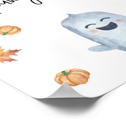 Leuke geest - Hoe groot is mama's buik Poster (Hoek)