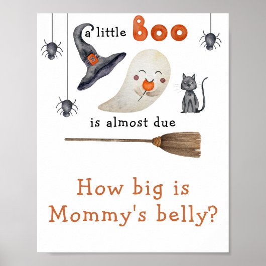Leuke geest - Hoe groot is mama's buik Poster (Voorkant)