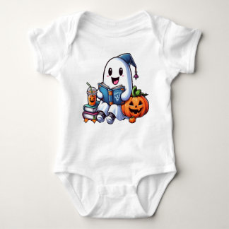 Leuke geest Lees een boek Halloween liefhebbers Romper