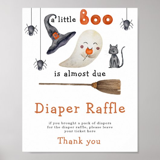 Leuke geest - Luier Raffle spel Poster (Voorkant)