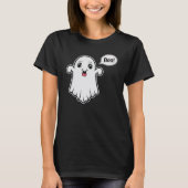 Leuke geest proberen om eng Gezegde Boo Halloween T-shirt (Voorkant)