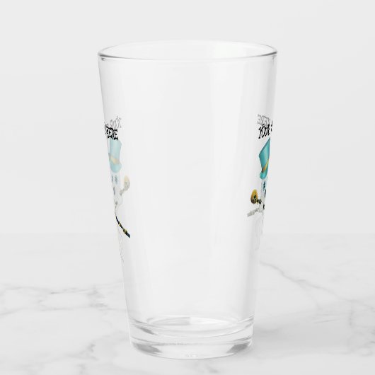 Leuke geest verkleed Top Hat Black Cane Skull Glas (Links)