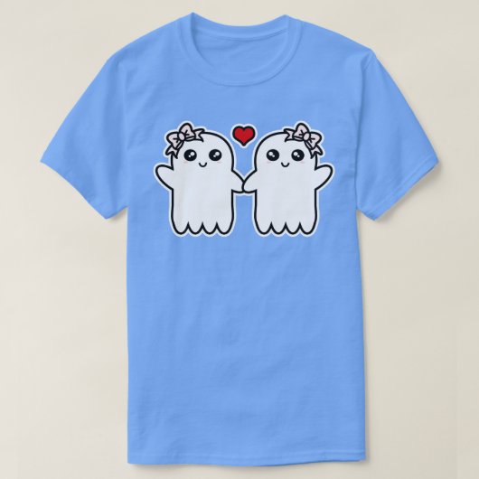Leuke geesten die handen vasthouden t-shirt (Design voorkant)