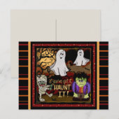Leuke Geesten en Monsters Spooky Halloween Briefkaart (Voorkant / Achterkant)