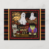 Leuke Geesten en Monsters Spooky Halloween Briefkaart (Voorkant)
