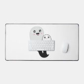 Leuke geesten Halloween Kawaii Bureaumat (Keyboard & Muis)