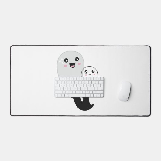 Leuke geesten Halloween Kawaii Bureaumat (Keyboard & Muis)