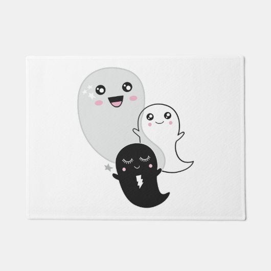 Leuke geesten Halloween Kawaii Deurmat (Voorkant)