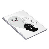 Leuke geesten Halloween Kawaii Notitieboek (Rechterzijde)