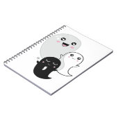 Leuke geesten Halloween Kawaii Notitieboek (Linkerzijde)