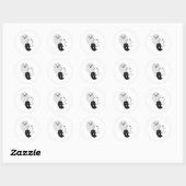 Leuke geesten Halloween Kawaii Ronde Sticker (Vel)