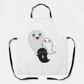 Leuke geesten Halloween Kawaii Schort (Voorkant)
