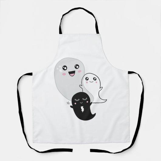 Leuke geesten Halloween Kawaii Schort (Voorkant)