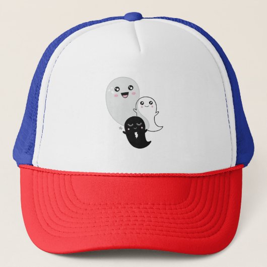 Leuke geesten Halloween Kawaii Trucker Pet (Voorkant)