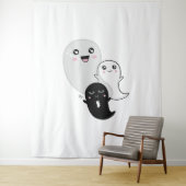 Leuke geesten Halloween Kawaii Wandkleed (In situ)