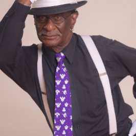 Leuke Geesten Halloween Paarse Stropdas