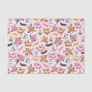Leuke Geesten, Vleermuizen, Pompoenen en Bloemen H Tissuepapier