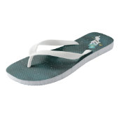 Leuke geesten zweven in Galaxy Sky met tophoeden Teenslippers (Schuin)