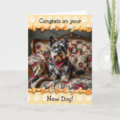 Leuke gefeliciteerd met je nieuwe Schotse Terriër Kaart (Voorkant)