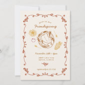 Leuke geïllustreerde Casual Thanksgiving Friendsgi Kaart (Voorkant)