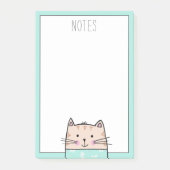 Leuke geïllustreerde kat post-it® notes (Voorkant)