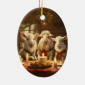 Leuke Geit Ornament Decor, Cadeaus voor Geitenlief (Achterkant)