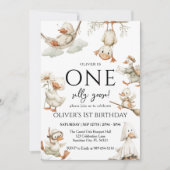 Leuke Gekke Gans ,One Gekke Gans 1st Party Kaart (Voorkant)