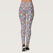 Leuke Gekke sneeuwpoppen Drink hete cacao Leggings (Achterkant)