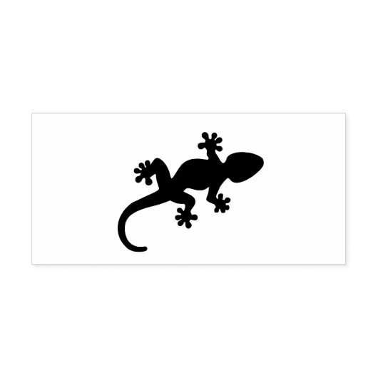 Leuke gekko hagedis rubberstempel (Afrduk)