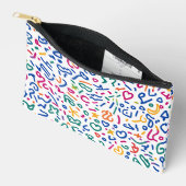 Leuke gekleurde levendige vormen etui (Open)