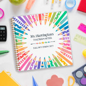 Leuke gekleurde potloden & sterren Teacher's Notes Notitieboek