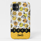 Leuke gele bijen iPhone Case (Achterkant)