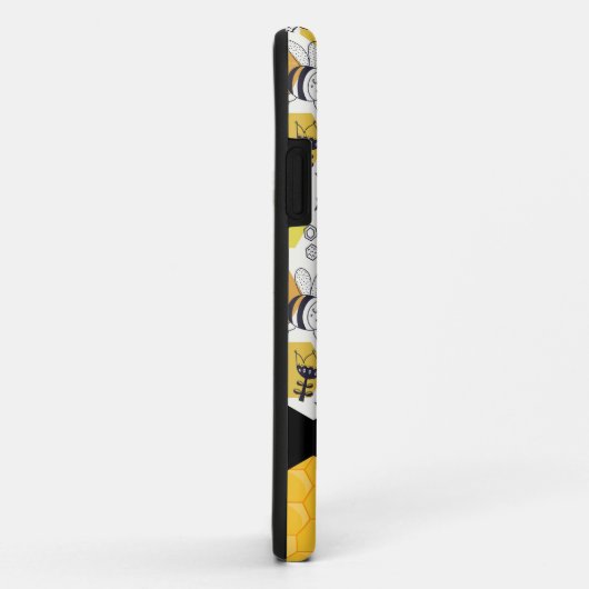 Leuke gele bijen iPhone Case (Achterkant/rechts)