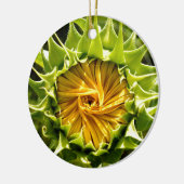 Leuke gele bloem Zonnebloem Keramisch Ornament (Links)