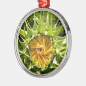 Leuke gele bloem Zonnebloem Metalen Ornament (Links)