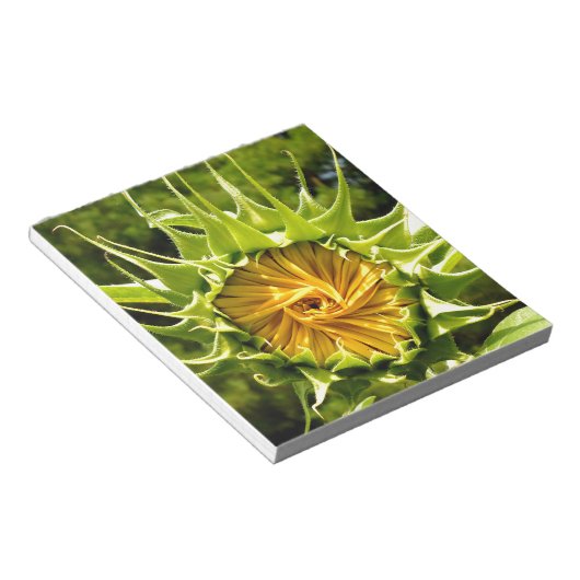 Leuke gele bloem Zonnebloem Notitieblok (Schuin)