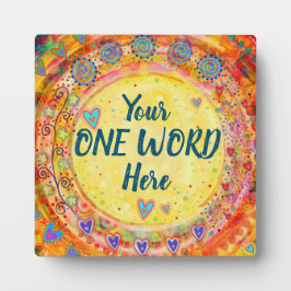 Leuke gele Boho custom inspirativiteit vrolijk Fotoplaat