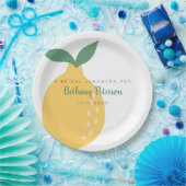 Leuke Gele Citroen Vrijgezellenfeest Luncheon Papieren Bordje (Feest)